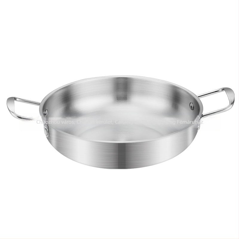 Koreai stílusú vastagfalú rozsdamentes acél tészta- és levesfazék, háztartási használatra, nem elektromos, általános tűzhelyhez