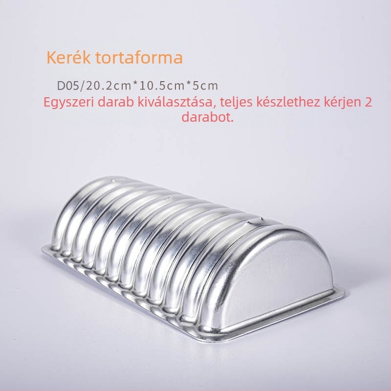 Sütőforma kenyérhez és süteményekhez – anodizált, hőálló – hot dog zsemle, sertés szeletek és kolbász számára