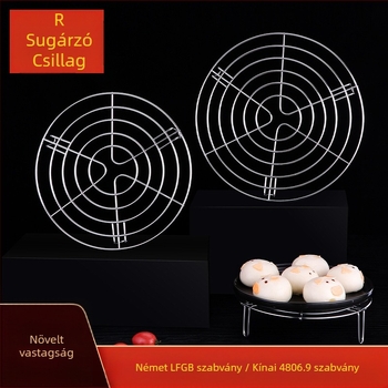 Háromszög alakú gőzölő rács 304-es rozsdamentes acélból – Multifunkcionális gőzölő rács otthoni és kereskedelmi használatra