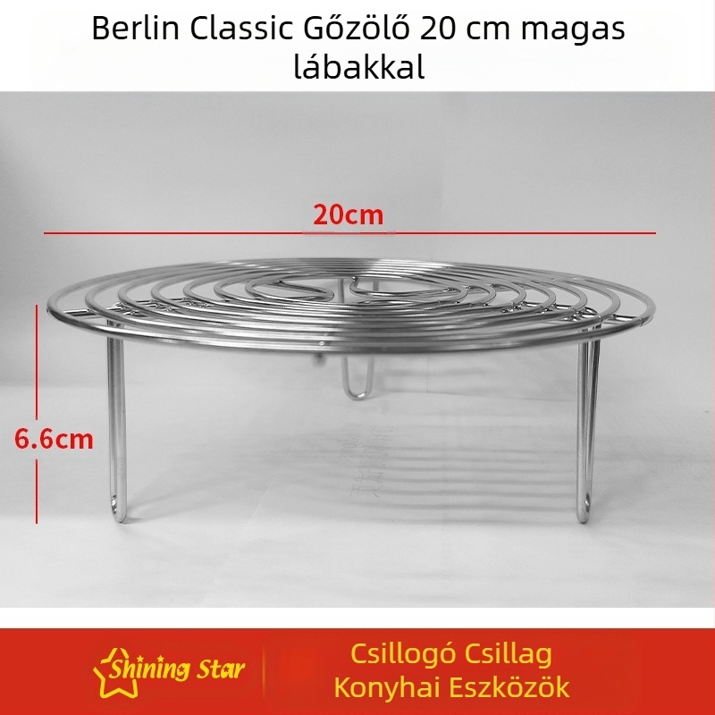 Háromszög alakú gőzölő rács 304-es rozsdamentes acélból – Multifunkcionális gőzölő rács otthoni és kereskedelmi használatra