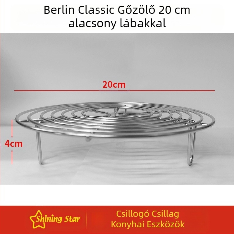 Háromszög alakú gőzölő rács 304-es rozsdamentes acélból – Multifunkcionális gőzölő rács otthoni és kereskedelmi használatra