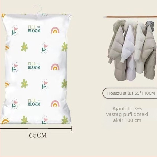 Du Tuo Vákuumos Tömörítő Táska Pehelykabátokhoz, Oldalsó Akasztóval, PET/PE Anyag