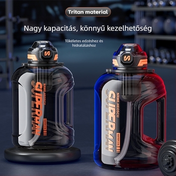 Sportos vízpalack teás szeparációval, magas hőmérsékletnek ellenálló, nagy kapacitású; Anyag: Műanyag; Márka: Egyéb