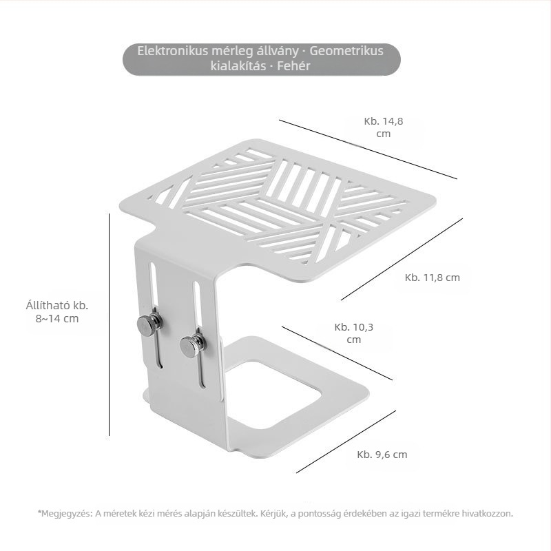 Kávégéphez elektronikus mérőkeret, polírozott felület, tálca csomagolás, 30 db dobozonként, testreszabás elérhető