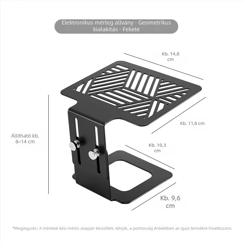 Kávégéphez elektronikus mérőkeret, polírozott felület, tálca csomagolás, 30 db dobozonként, testreszabás elérhető
