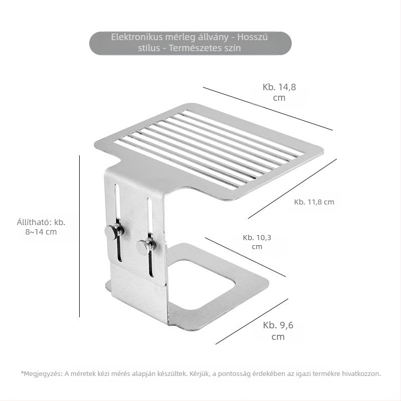 Kávégéphez elektronikus mérőkeret, polírozott felület, tálca csomagolás, 30 db dobozonként, testreszabás elérhető