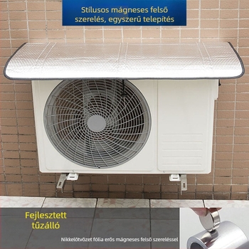 Kültéri klímaberendezés egységének védőburkolata, modell P66D; erős mágneses rögzítés; automata működés; vízálló; cseppmentes védelem