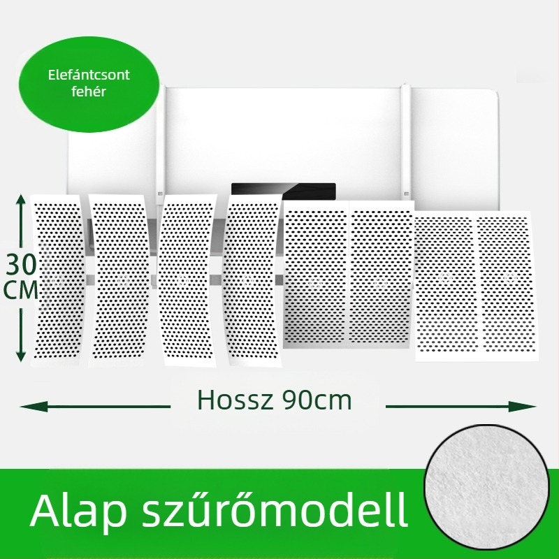 Falihoz szerelhető klímaberendezés légáramlat-deflektora, ABS, univerzális légirányváltás, hálószoba számára