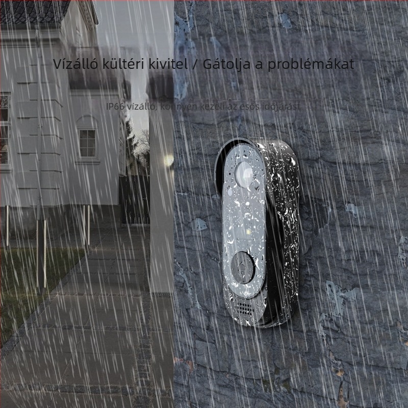 X8 vízálló videó kapucsengő belső kijelzővel, párosítás nélkül, otthoni biztonsági videó interkom, éjszakai látás, USB 5V