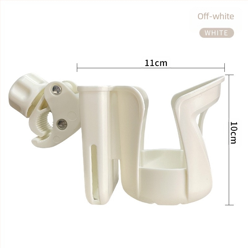 Universális babakocsi pohártartó — pohárhoz és italokhoz — ABS anyag — kompatibil babakocsival és kerékpárral — magánmárkákhoz igazítható