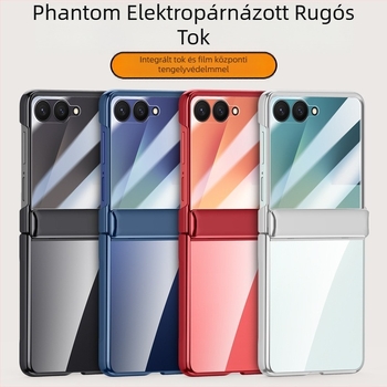 Samsung Galaxy Z Flip7 PC tok elektroplattált zsanérral és mágneses záróhéjjal, beépített fóliával, kopásállóság és ütésállóság