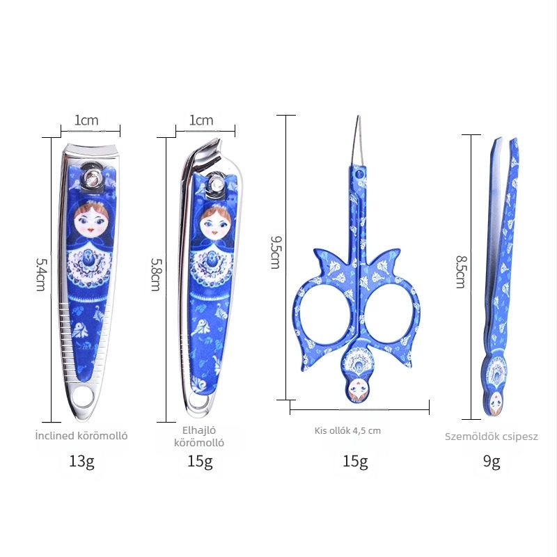 Dobozos manikűr eszközök készlet — MRT021 körömvágók, körömvágó készlet minden bőrtípushoz