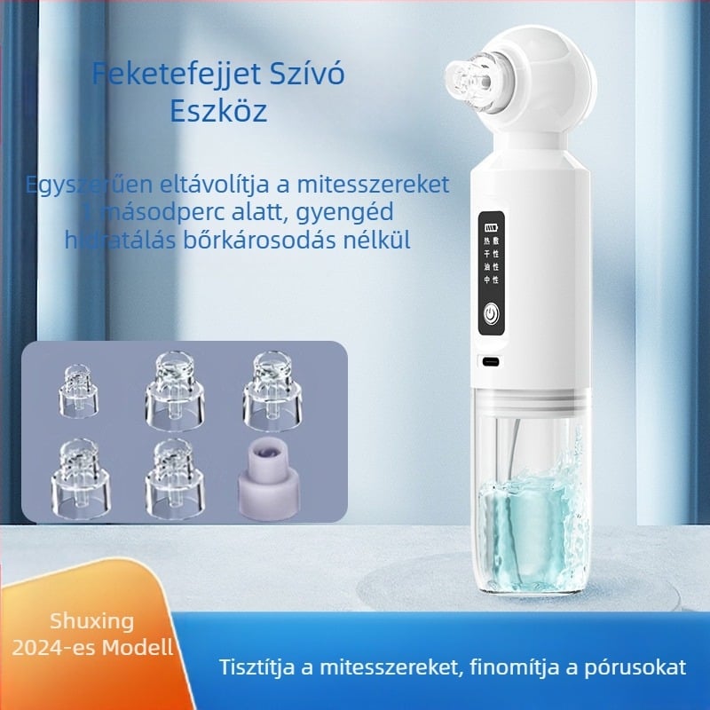 Elektromos Blackhead eltávolító és pórus tisztító készülék – Shuxing SX118, 4. fokozat, injektált formájú ház