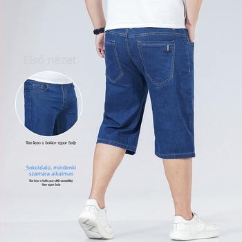 Denim farmernadrág, egyenes szárú, középtalpi derékkal, pamut denim, több zseb