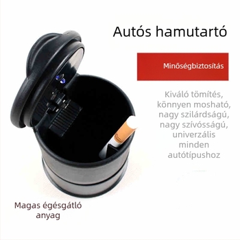 Autóhamutartó LED éjszakai fényével, magas hőmérséklet-álló, fedéllel, 4S univerzális