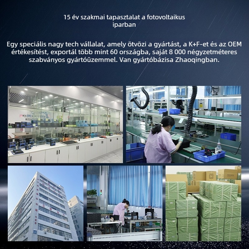 MPPT napelemes vezérlő automatikus azonosítással, 12/24/36/48 V kompatibilitás, pontos időzítés, CE tanúsítvány