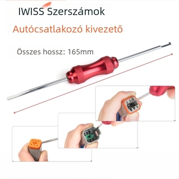 IWISS IWD-12/16/20 Kézi crimpelőfogó Dechi csatlakozókhoz, 4-pontos crimpelés, szerszámacél, munkaerő-megtakarítás, 0,32 kg
