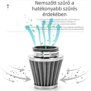 Motorkerékpár légszűrő gomba fejű – nagy áramlású