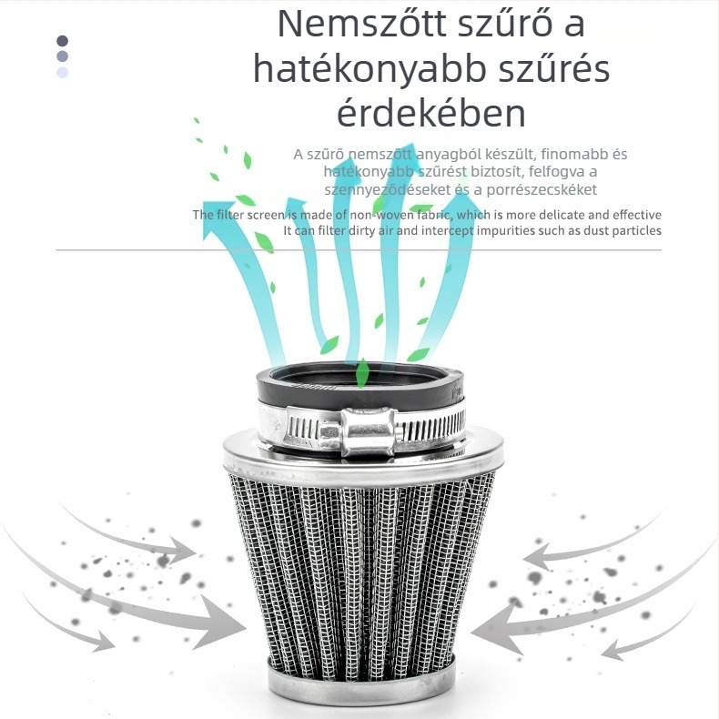 Motorkerékpár légszűrő gomba fejű – nagy áramlású