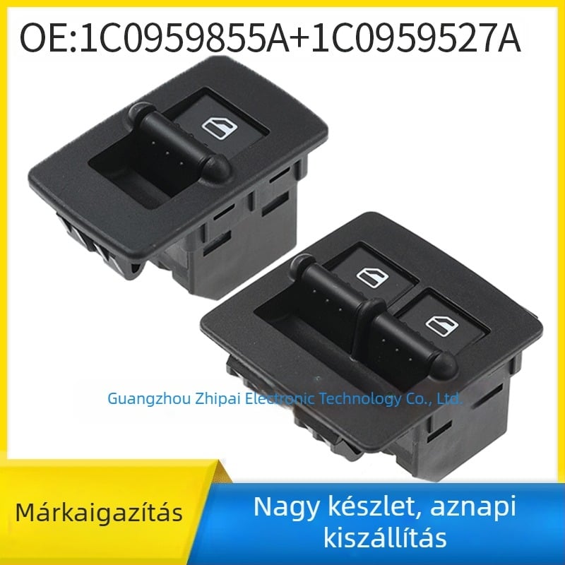 Elektromos ablakemelő kapcsoló VW Beetle 1998-2010, 12V, modellek 1C0959855A / 1C0959527A, márka ZHIPEAK