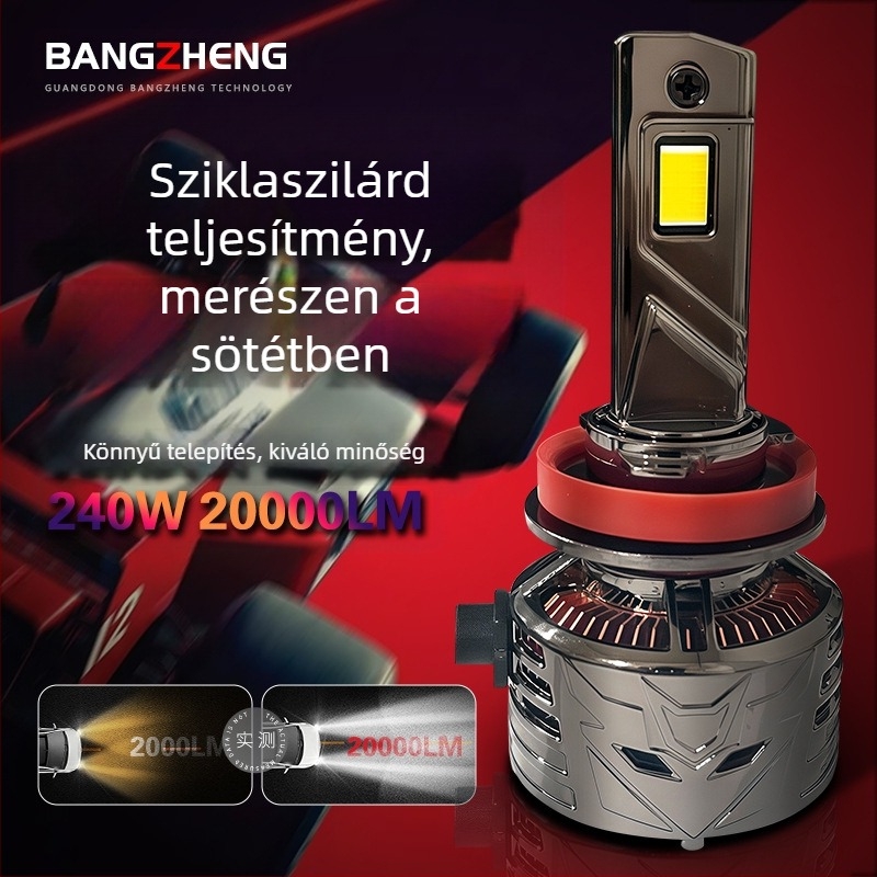 H7 240W Autó LED Fényszórók, 12000LM, 12V, IP67