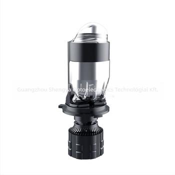 H4 LED autó lámpa kettős lencsével és fisheye fókuszú fényszóró, 40W, 13.6V, 8000 lm, IP68