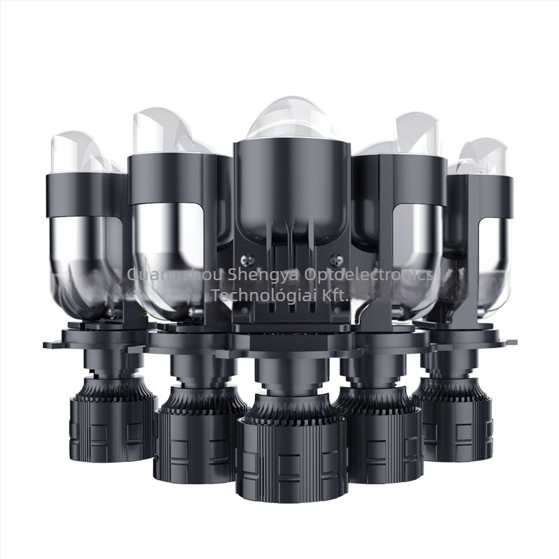 H4 LED autó lámpa kettős lencsével és fisheye fókuszú fényszóró, 40W, 13.6V, 8000 lm, IP68