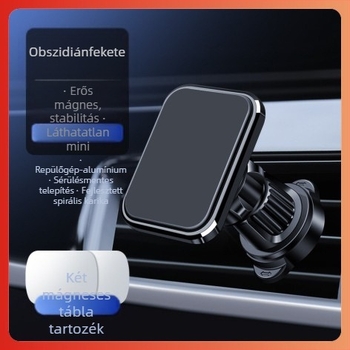 Mágneses autótelefon-tartó, 360° forgás, szerelhető a szellőzőbe, univerzális kompatibilitás, súly 103 g