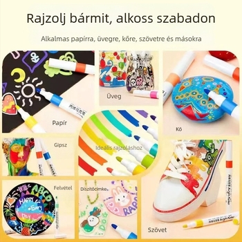 Akril marker tollkészlet művészethez – vízálló, nem fakul, graffitihez, kerámiához és akvarellhez alkalmas – Joyful