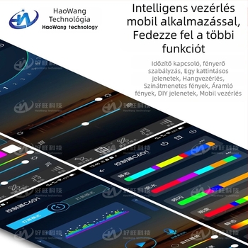 RGB szalag mágikus színekkel, USB 5V, Bluetooth alkalmazásvezérlés, 30/60 LED/m, vízálló