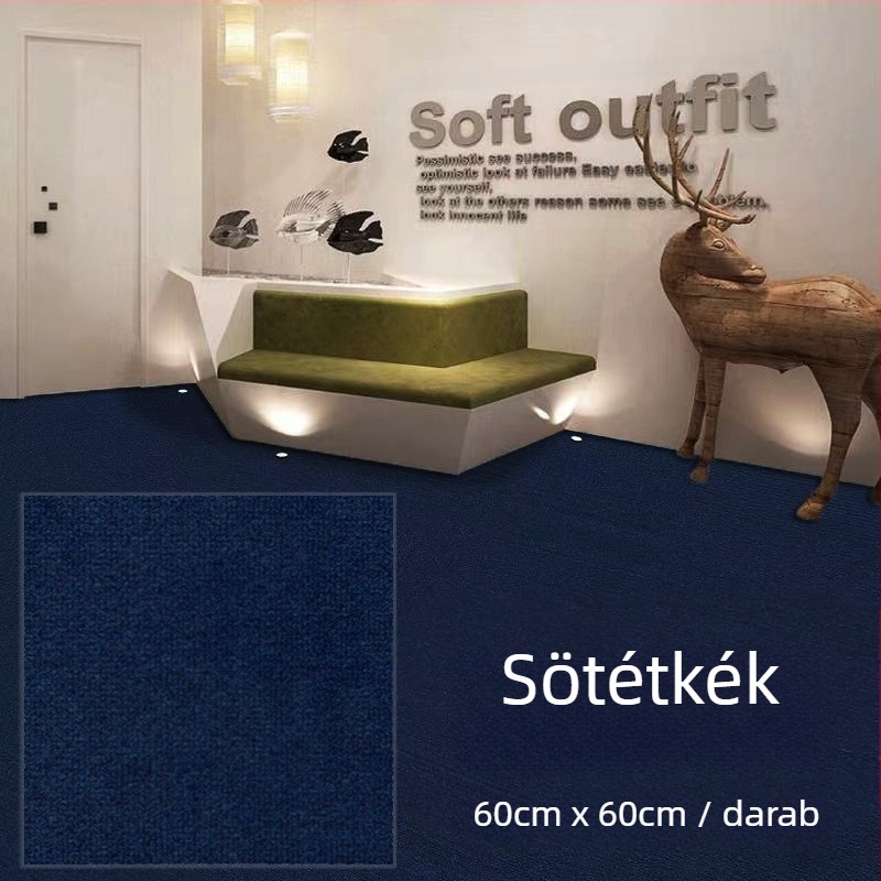 Kereskedelmi öntapadós szőnyeg poliészterből, csíkos mintázat, vidéki stílus, gépi szövés