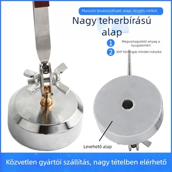 Általános hegesztő csipesz, asztali könyöktípusú kialakítás, visszacsapó klipsz, egyenes és görbült állkapcsokkal, csúszásmentes fogakkal