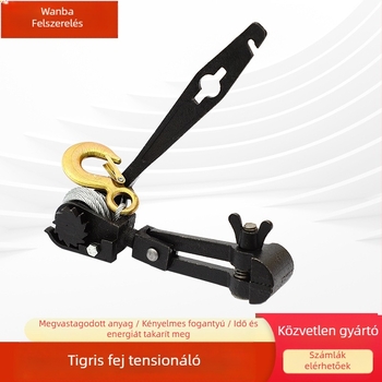 Wanba kattogó típusú huzalfeszítő üvegházhoz, huzalszorító a szőlőoszlopokhoz, kézi működtetés