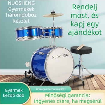 Novoicing Gyerekeknek 3-darabos dobkészlet, játék dobkészlet kezdőknek