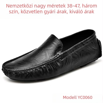 Férfi bőrből készült loafer, Lazább stílus, Valódi bőr, Szarvasmarha bőre, 18–40 éveseknek