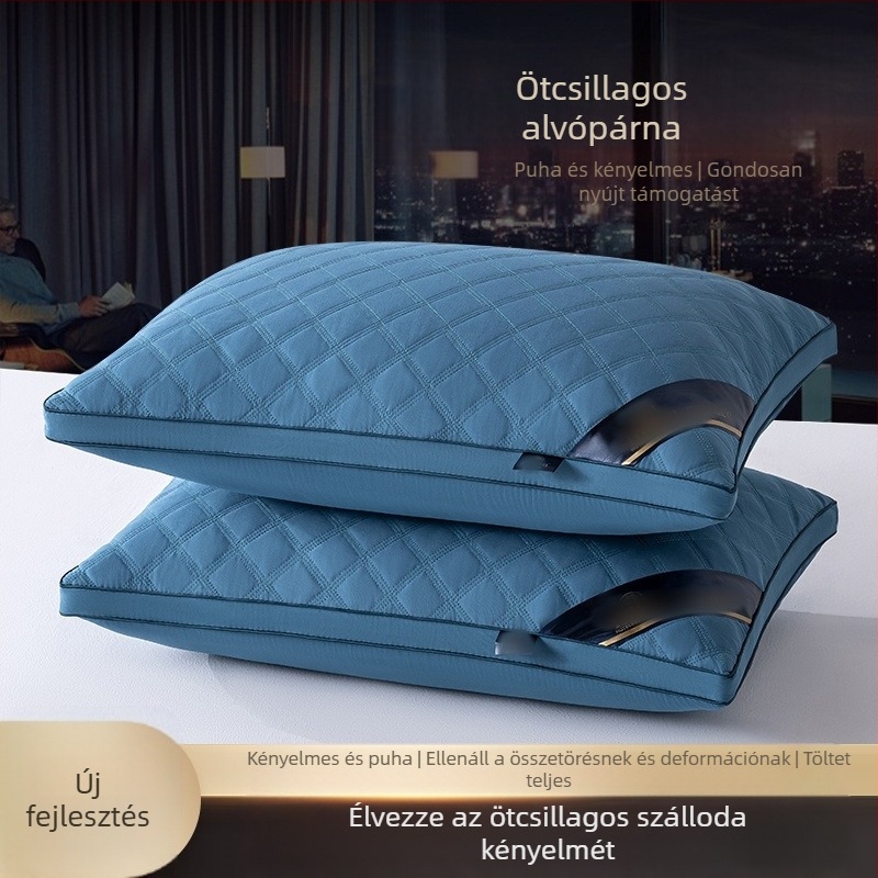 Nine-hole fiber töltetű párna, állítható magasság, négyszögletes alak, súly 0,55–1,0 kg