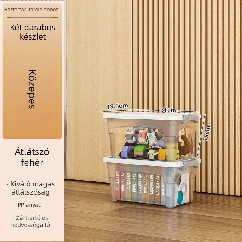 Műanyag gurulós tárolódoboz — többfunkciós, 50–60 L kapacitás, por- és nedvességálló, modellek 5501–5506