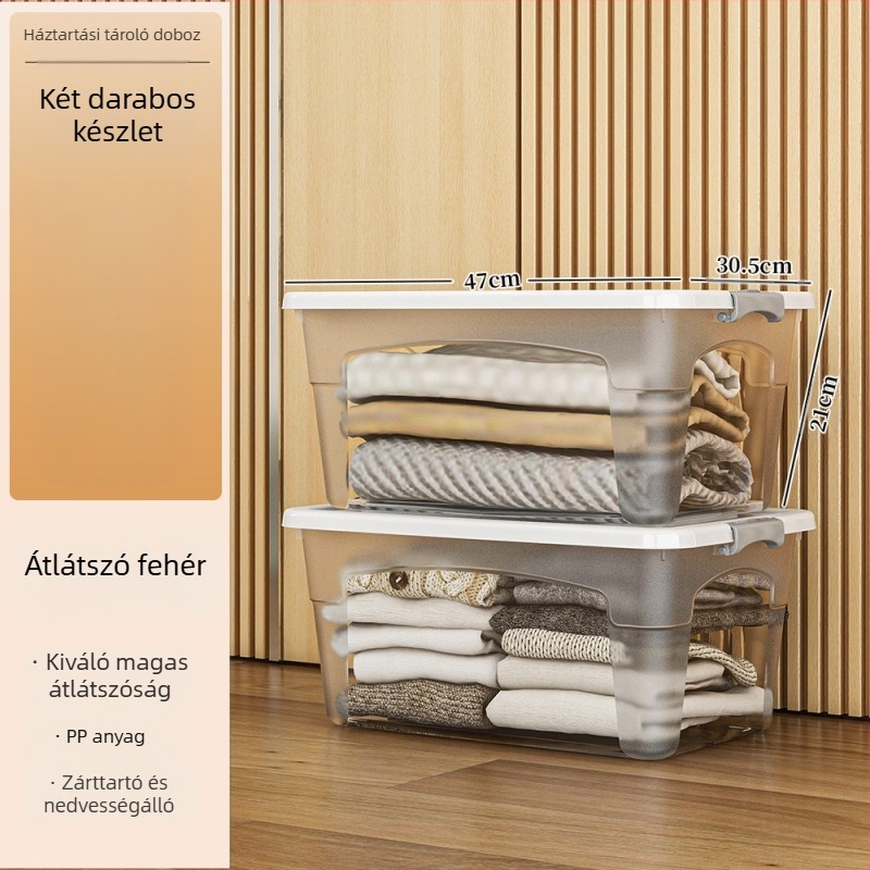 Műanyag gurulós tárolódoboz — többfunkciós, 50–60 L kapacitás, por- és nedvességálló, modellek 5501–5506