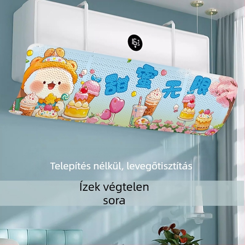 Légkondicionáló szélvédő - szélálló, állítható, falra szerelhető, univerzális, újrahasználható
