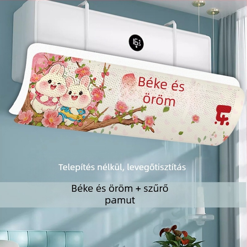 Légkondicionáló szélvédő - szélálló, állítható, falra szerelhető, univerzális, újrahasználható