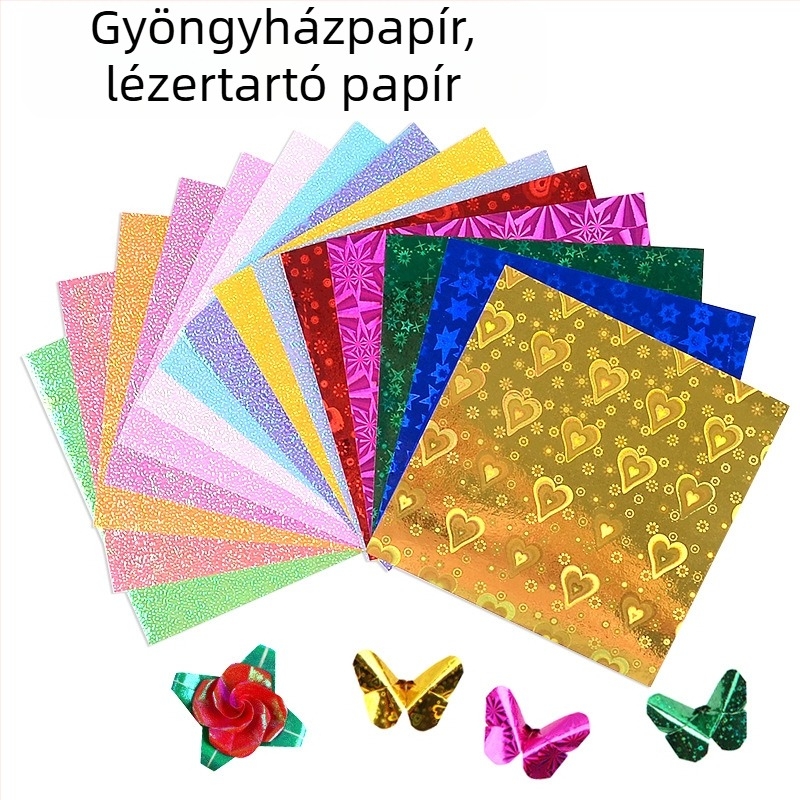 Origami papír kézművesekhez — bevont papír, márka Bile, stílus könnyed lux, kategória: egyéb papírkézműves termékek, anyag: papír