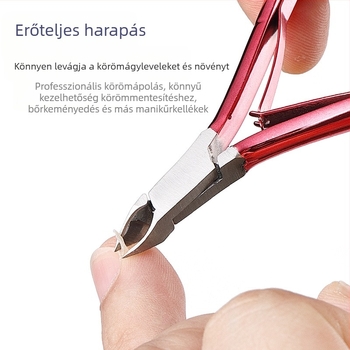 Rozsdamentes acél olló és csipesz a halott bőr eltávolítására D501 – hordozható körömápoló eszköz