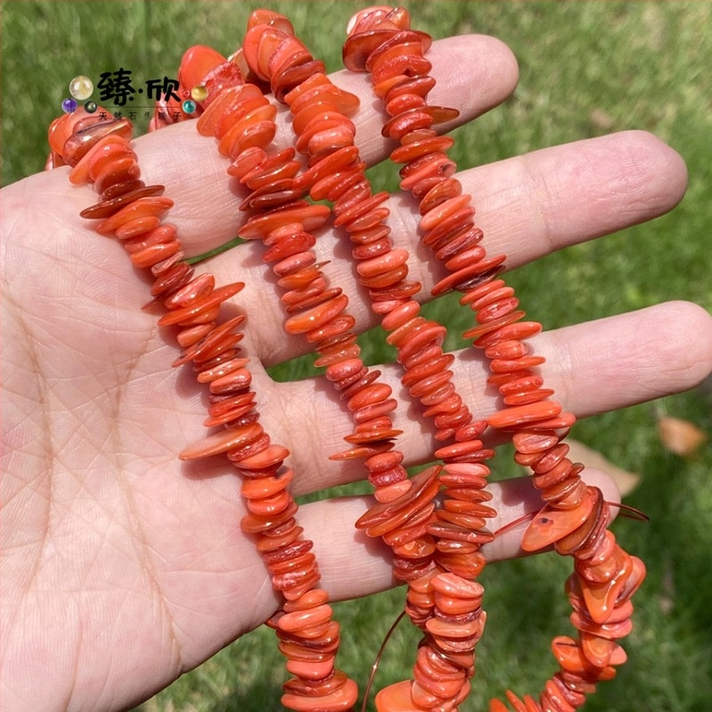 Bohem stílusú színes kagylóhéj gyöngyök, 7–14 mm, félkész ékszer alkatrész, 38 cm hosszú