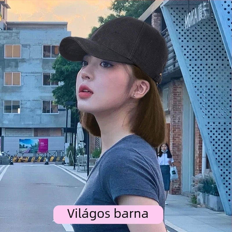 Sapkás paróka bob fazon, hőálló szálak, közepes-hosszú, koreai stílus