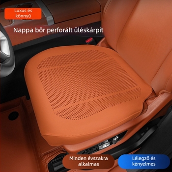 Autó műszerfal anti-slip pad középső konzolhoz — hely a telefon és illatszer tárolásához — sík, minimalista stílus, bőr felület, természetes rost töltet, testre szabható, szellőzés