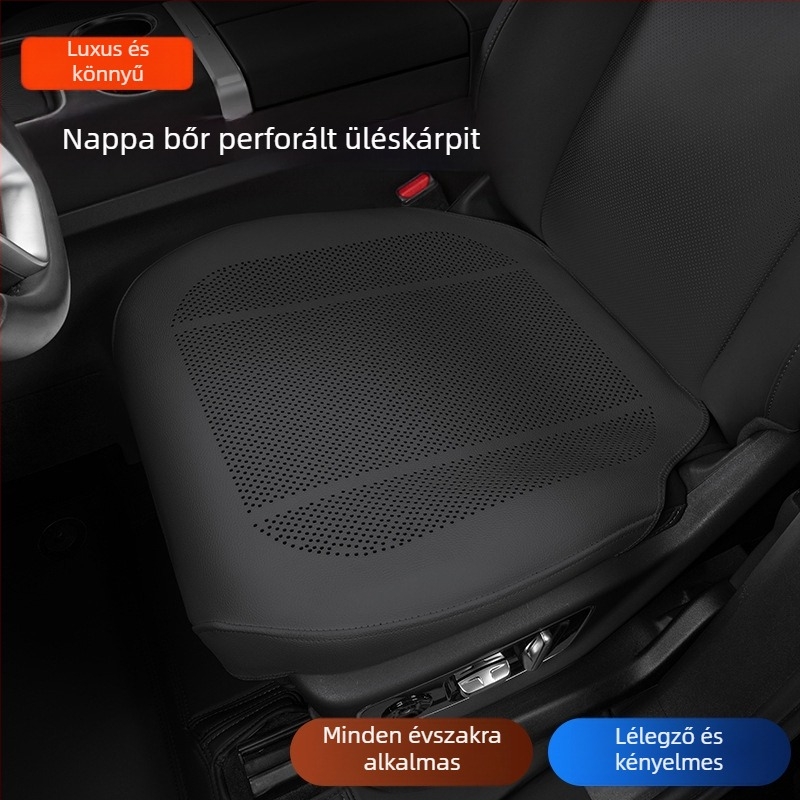 Autó műszerfal anti-slip pad középső konzolhoz — hely a telefon és illatszer tárolásához — sík, minimalista stílus, bőr felület, természetes rost töltet, testre szabható, szellőzés