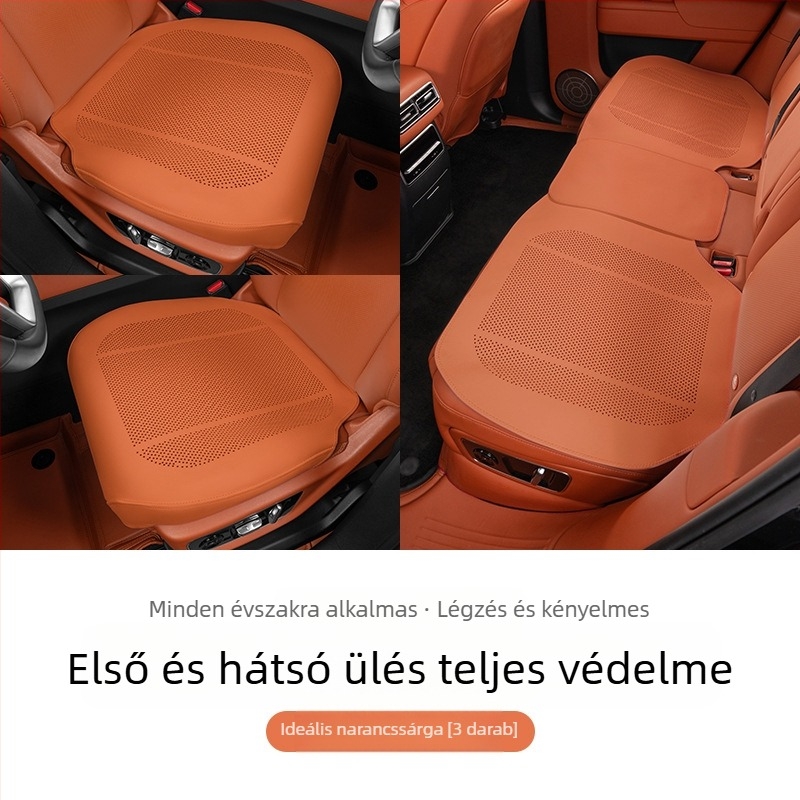 Autó műszerfal anti-slip pad középső konzolhoz — hely a telefon és illatszer tárolásához — sík, minimalista stílus, bőr felület, természetes rost töltet, testre szabható, szellőzés
