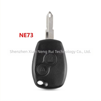 Renault kulcsház – egyenes lemez modell, ABS ház, fém kulcspenge, 2–3 kulcskonfiguráció, tömeg 35 g