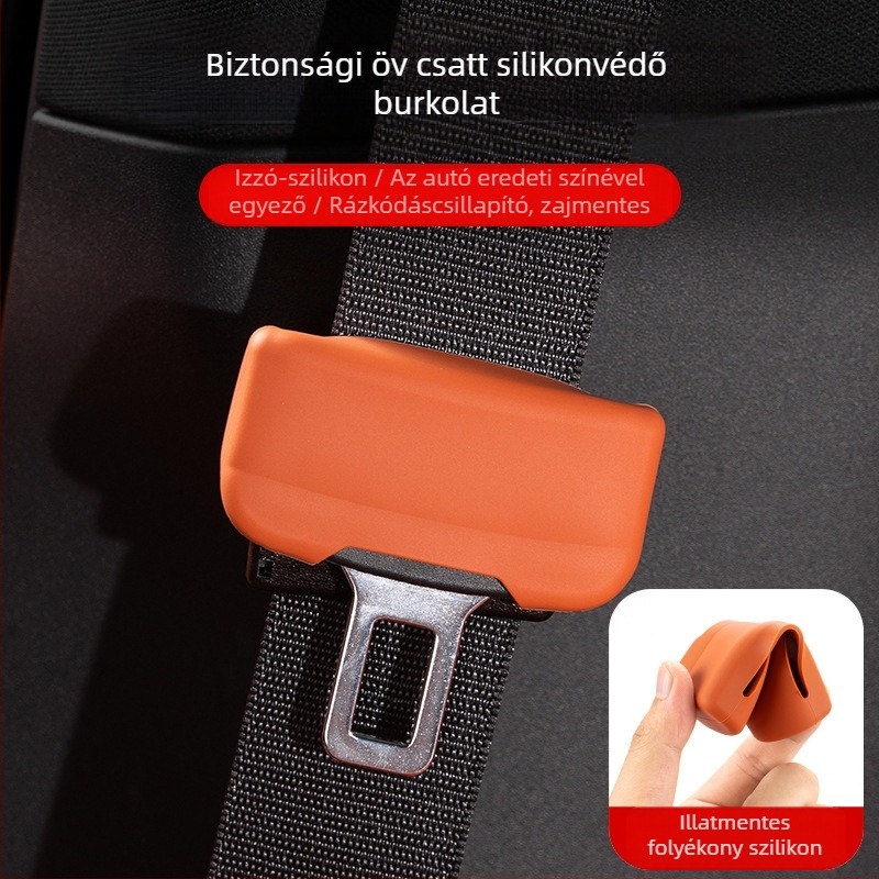 Autó belső részéhez illeszkedő szilikon védőhüvely a biztonsági öv feje számára (kopásálló) (Brand: Horse friend; Model: Consultation; Customization: No; Material: Silicone; Compatibility: M9)