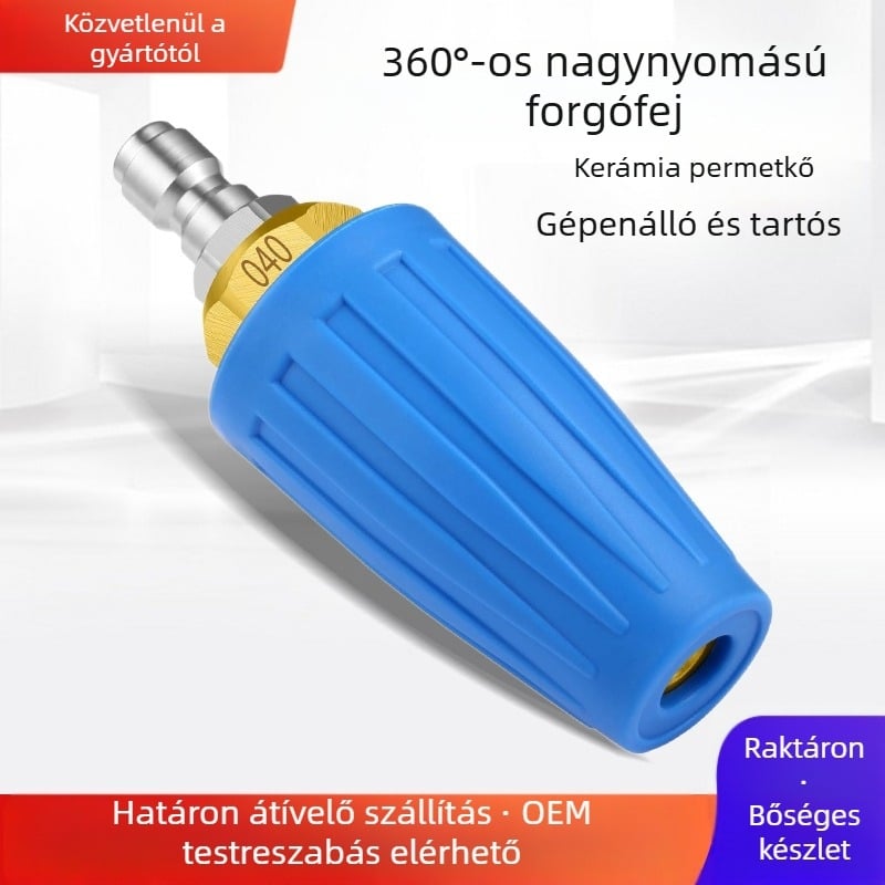 Teljesen rézből készült nagynyomású forgóduza kerámiás szelemmaggal a rozsda eltávolítására és tisztításra